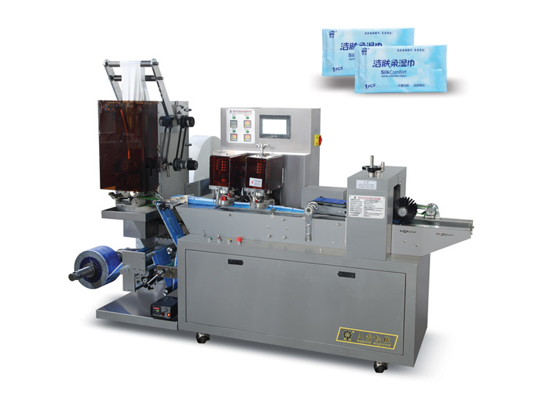 Function of disposable sterilized wet tissue packing machine